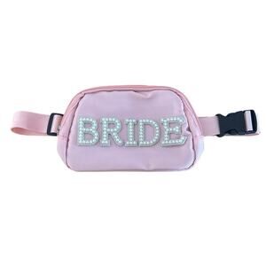 Bride waist purse travel purse ballet pink bridal pouch everyday bag